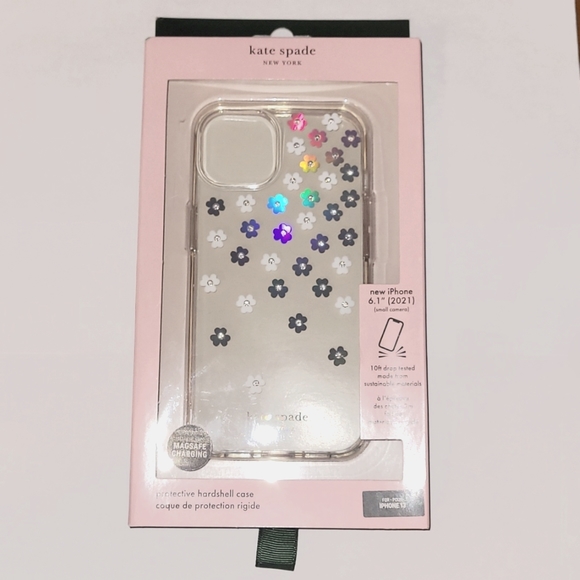 Kate Spade New York iPhone 13 (Only) Protective Hardshell Case - Scattered Flowe